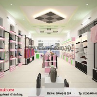 Thiết kế nội thất shop thời trang mẹ và bé - Chị Nhã - Bình Thuận